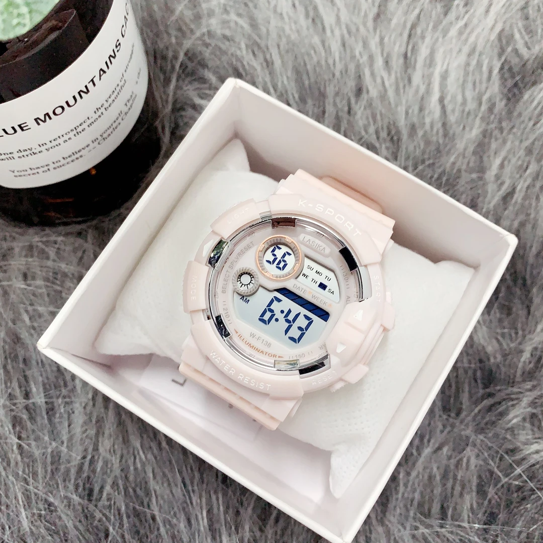 儿童手表女款小学生初中生女孩女童女生只看时间礼物高颜值电子表