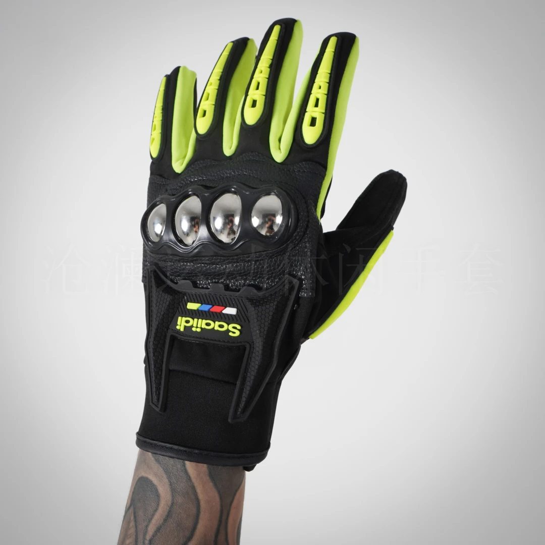 CL-手套春秋男女触屏防摔防泼水机车防风保暖手套骑士装备