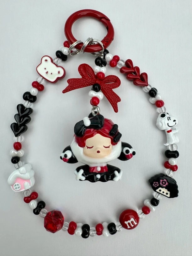 非金属陶瓷手链 labubu手作手链（改娃系列）