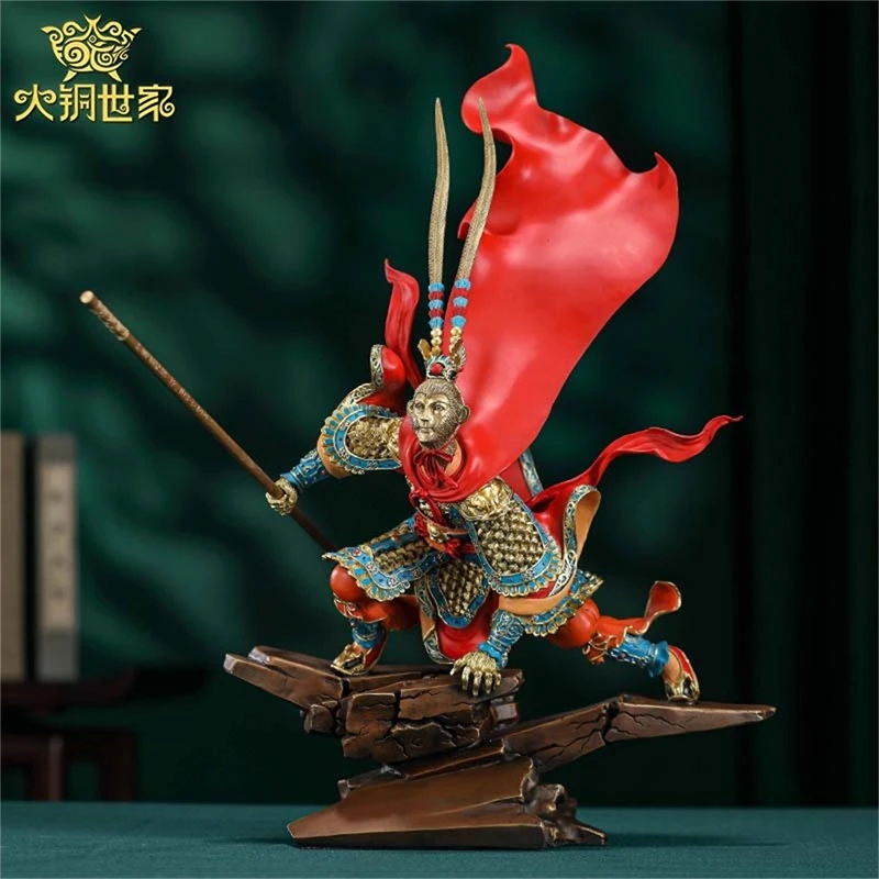 大铜世家齐天大圣孙悟空黄铜摆件国潮创意礼品家居客厅装饰品摆件