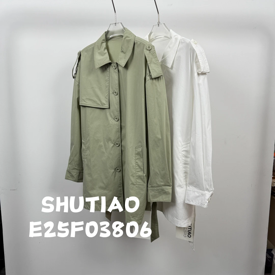 【SHUTIAO】2025夏季：新款小众设计款外套E25F03806