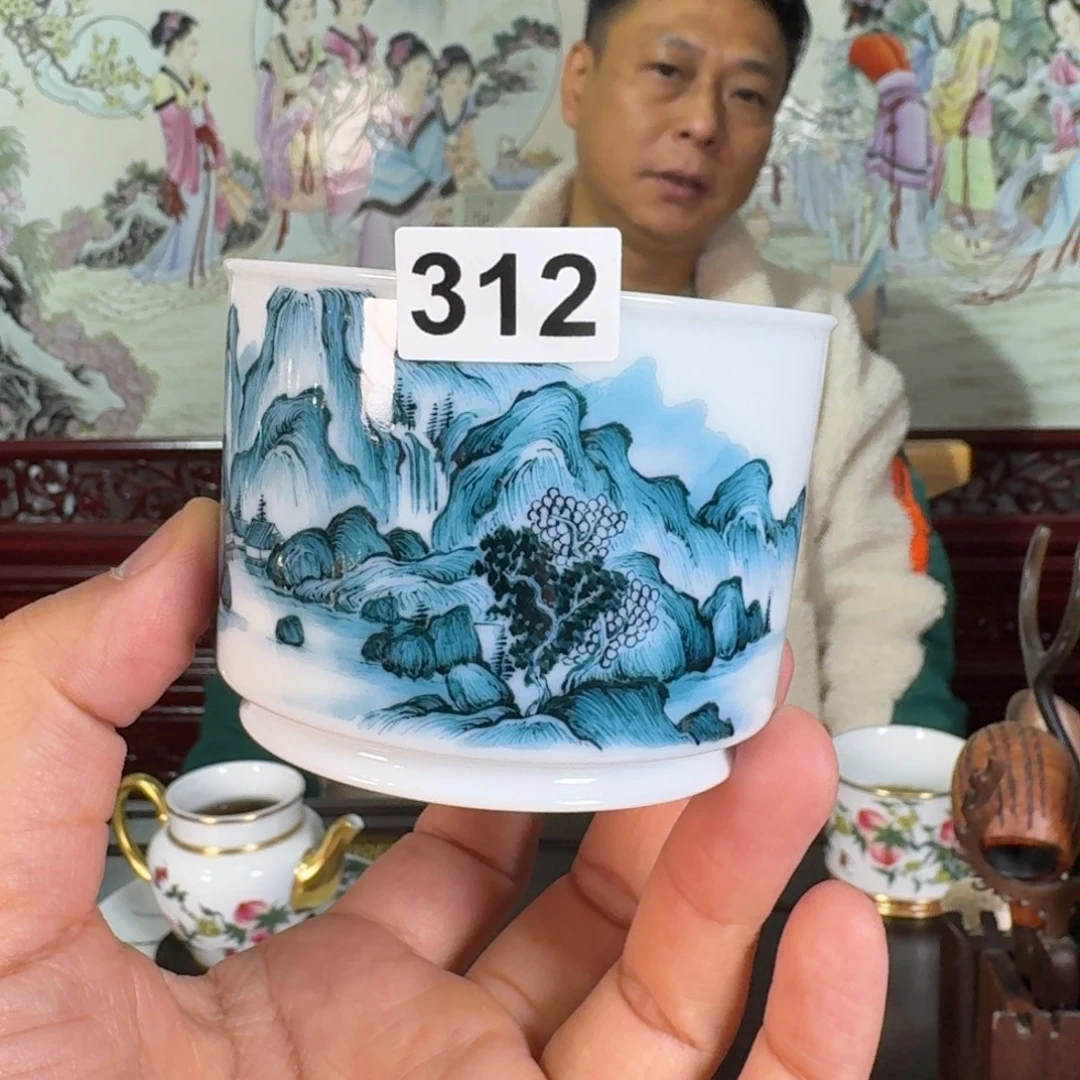 名创釉下五彩精品茶器