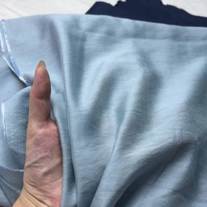 混纺棉浅蓝色人鱼姬3米