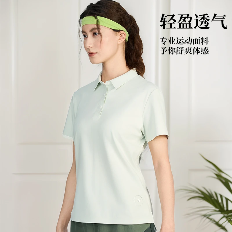YBA换季福利速干POLO衫女防晒冰丝薄款百搭夏季冰感短袖Y251T1002
