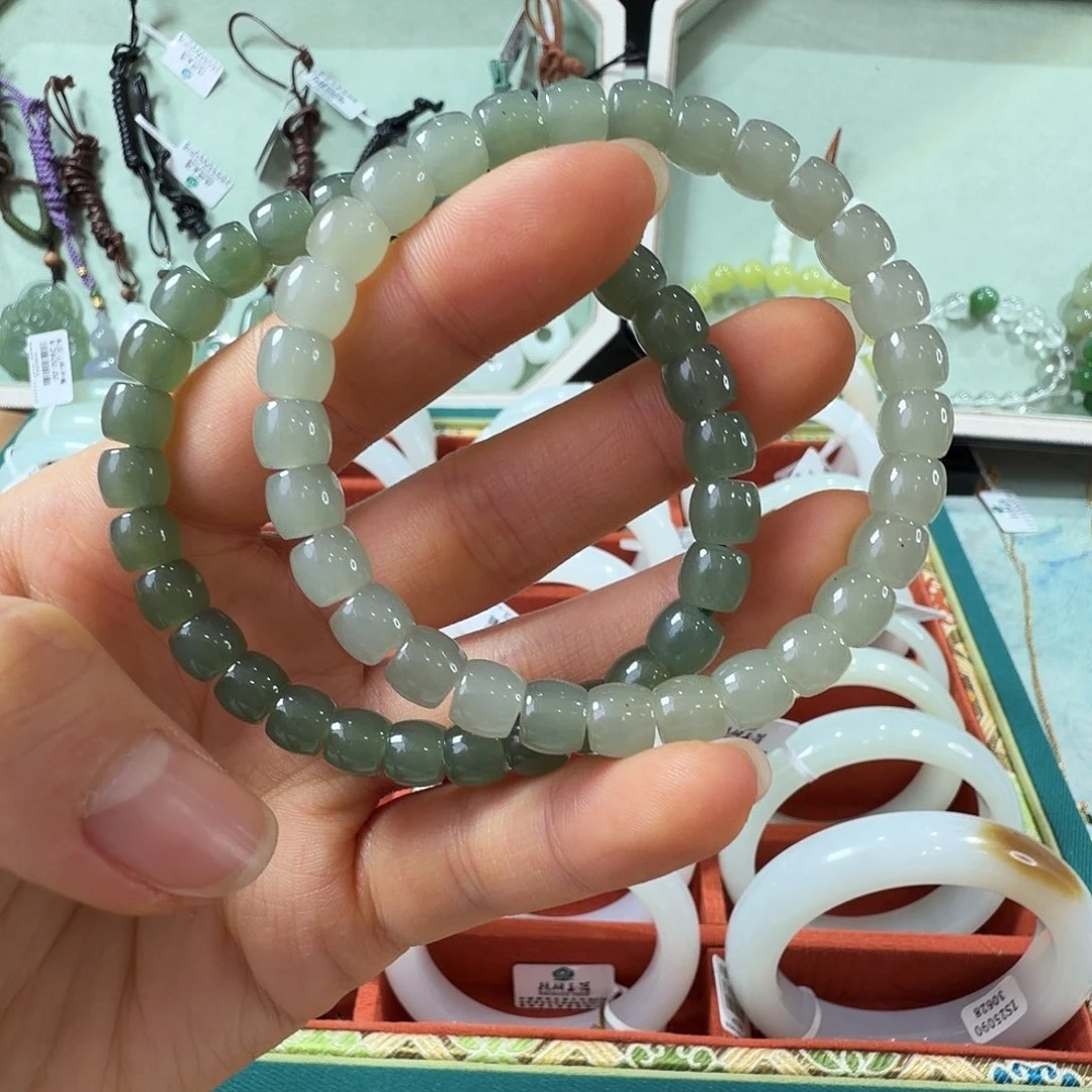 和田玉未镶嵌手链