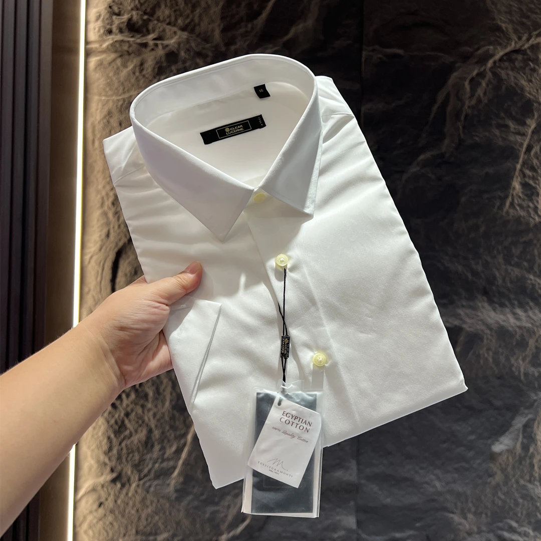 凯莱LU喜112280男100棉商务休闲短袖衬衫