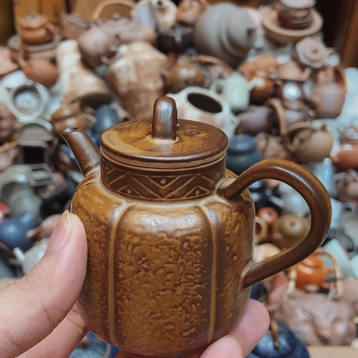 柴烧老岩泥高端茶器