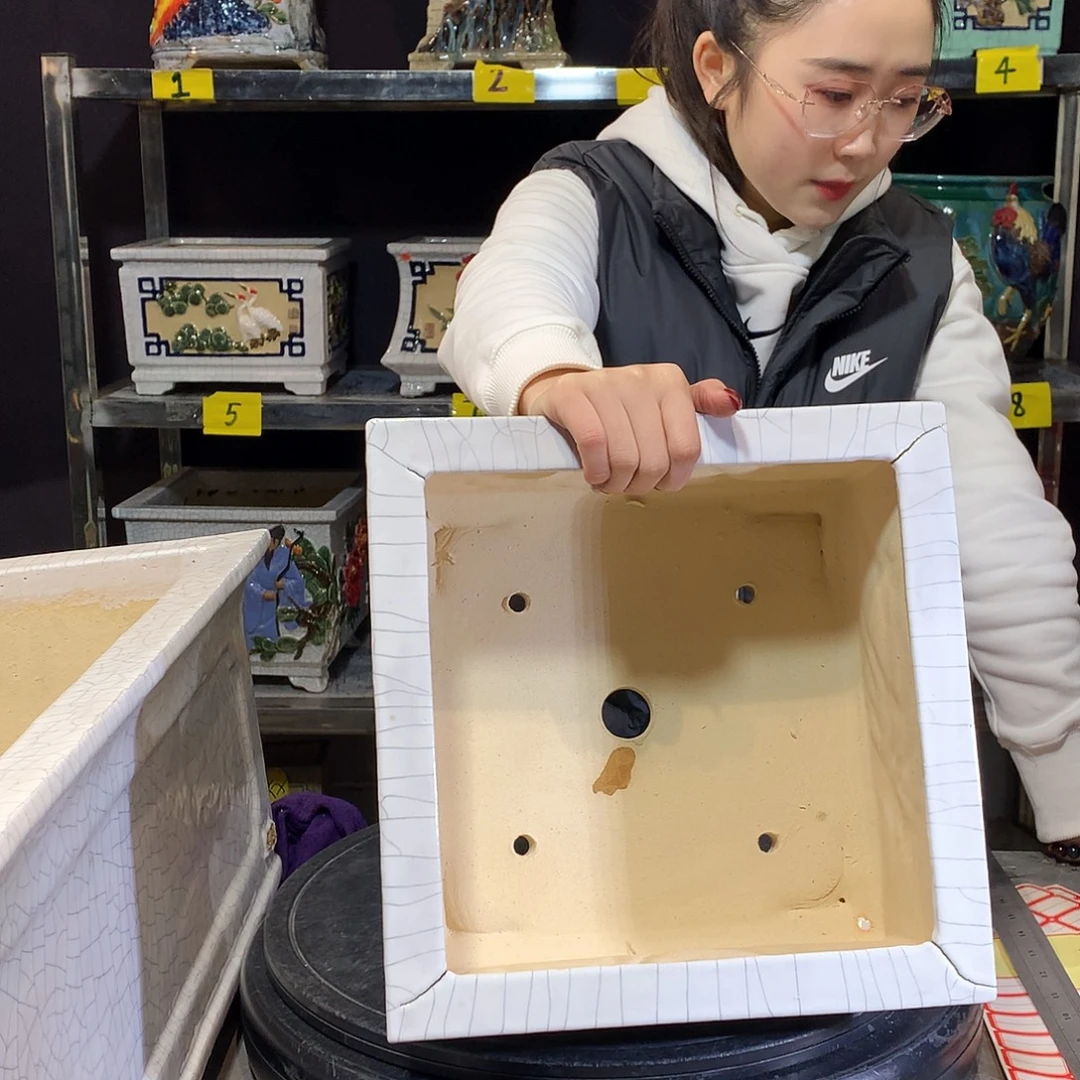 飞***瑕疵石湾盆石湾盆