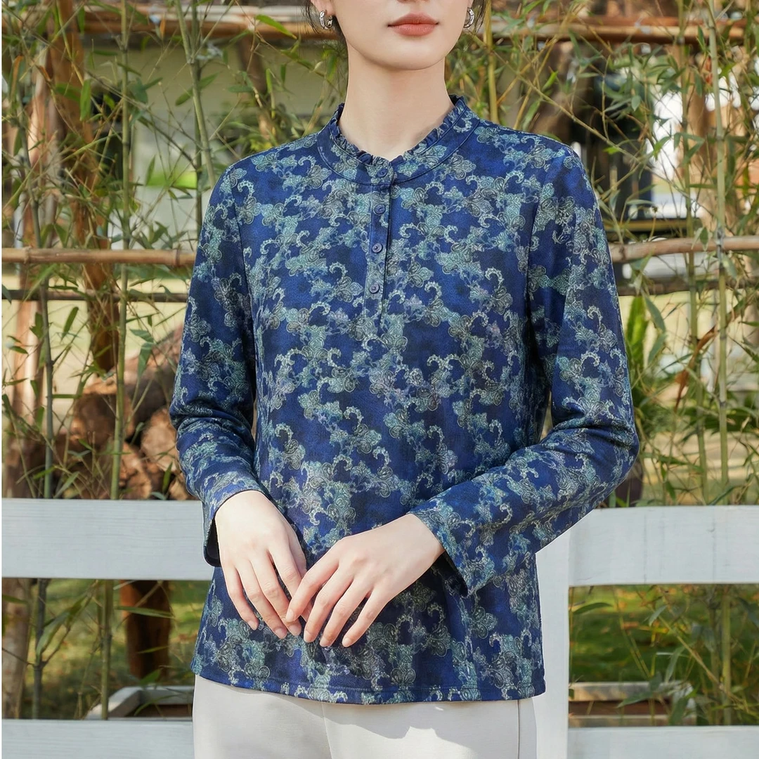 法式设计感木耳领边春秋冬新款外穿可打底的女士长袖加厚针织衫