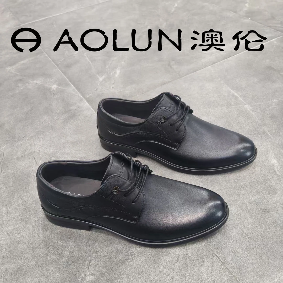 Y95617278-8澳伦早春新款2025年百搭舒适时尚英伦商务正装皮鞋男