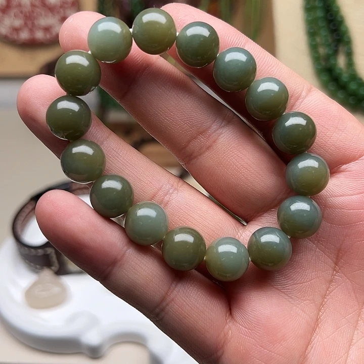 和田玉未镶嵌手链