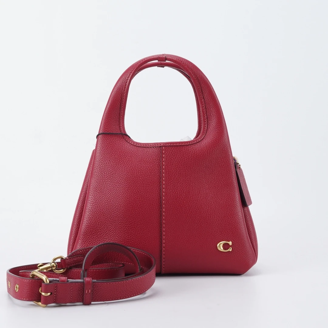 99新 COACH/蔻驰 一口价 lana 红色 牛皮单肩包/BGC502130002