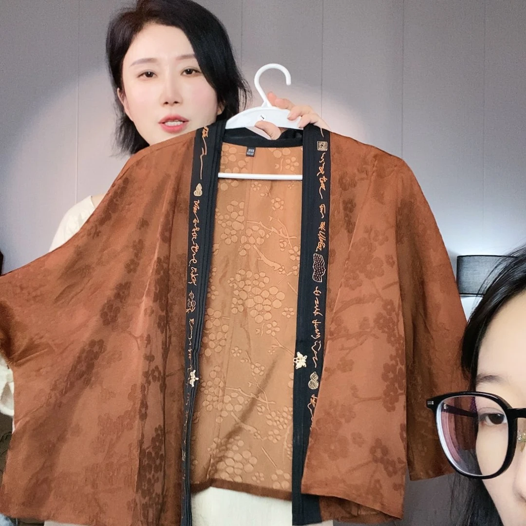11、香云纱披肩款外套xxxl