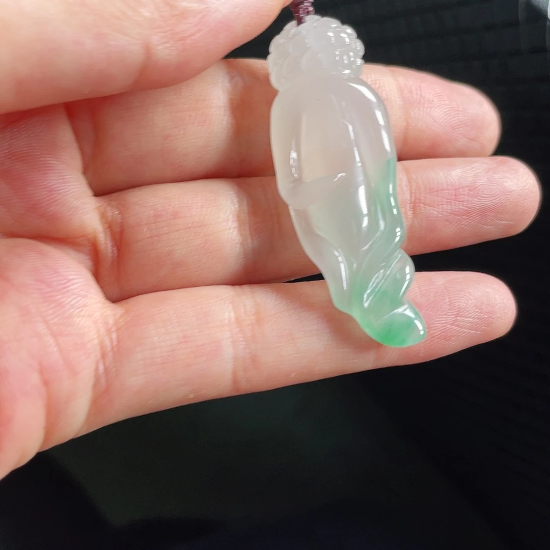 石英质玉挂件未镶嵌朵*