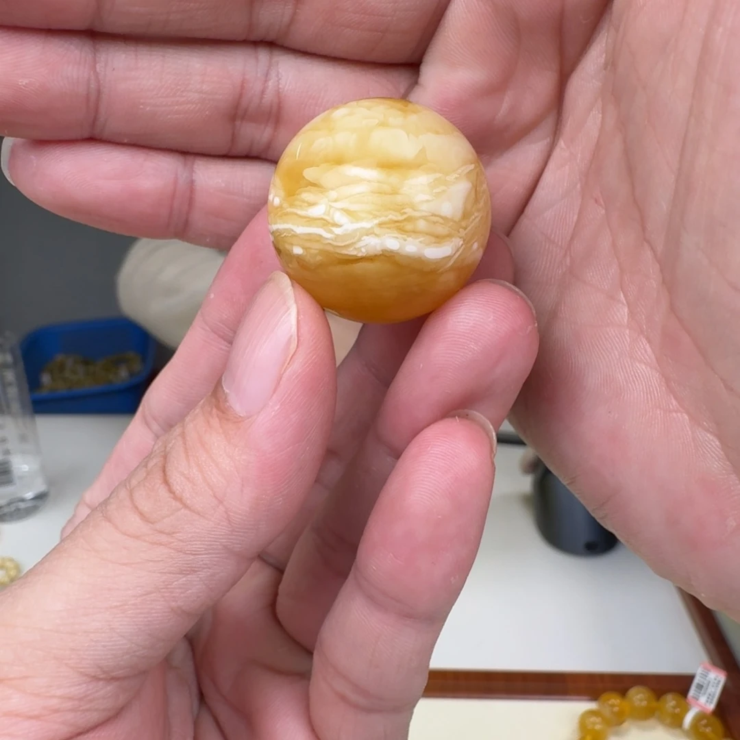 蜜蜡未镶嵌裸石蜜蜡手串