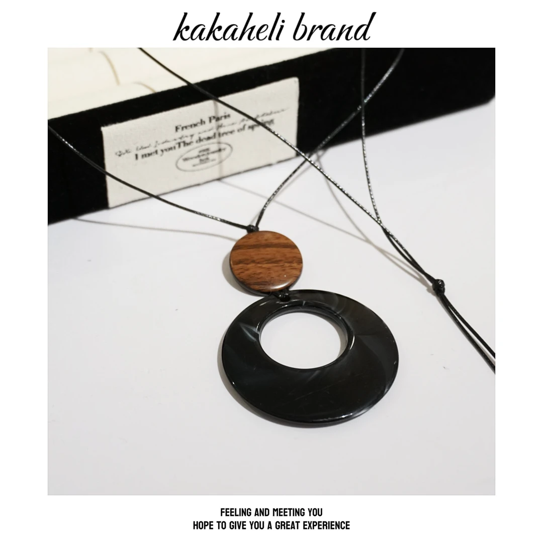 钛钢项链 钛钢项链 高级感轻奢气质百搭圆圈项链KK2116