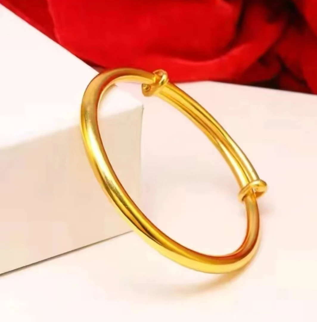 合金手镯 （光面素圈推拉款）抖音好物爆款来袭 女款时尚经典