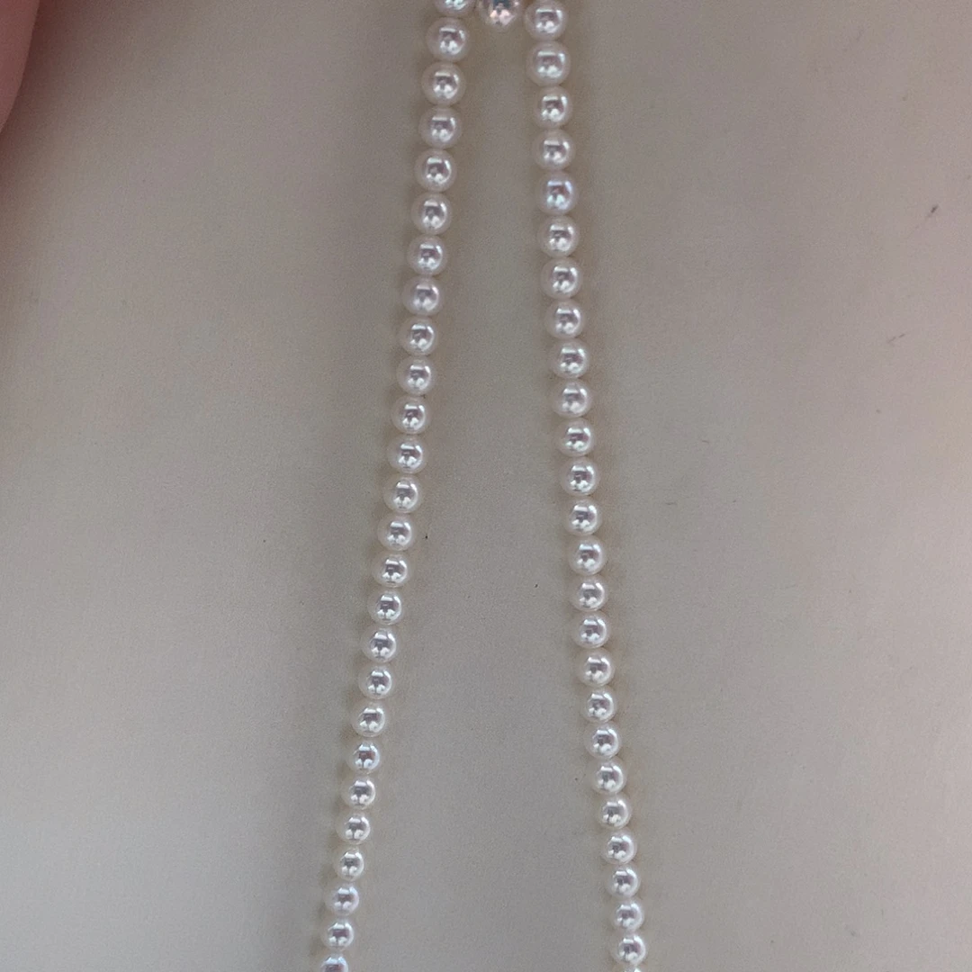 颈饰淡水珍珠银S925镶嵌4-4.5mm 极光