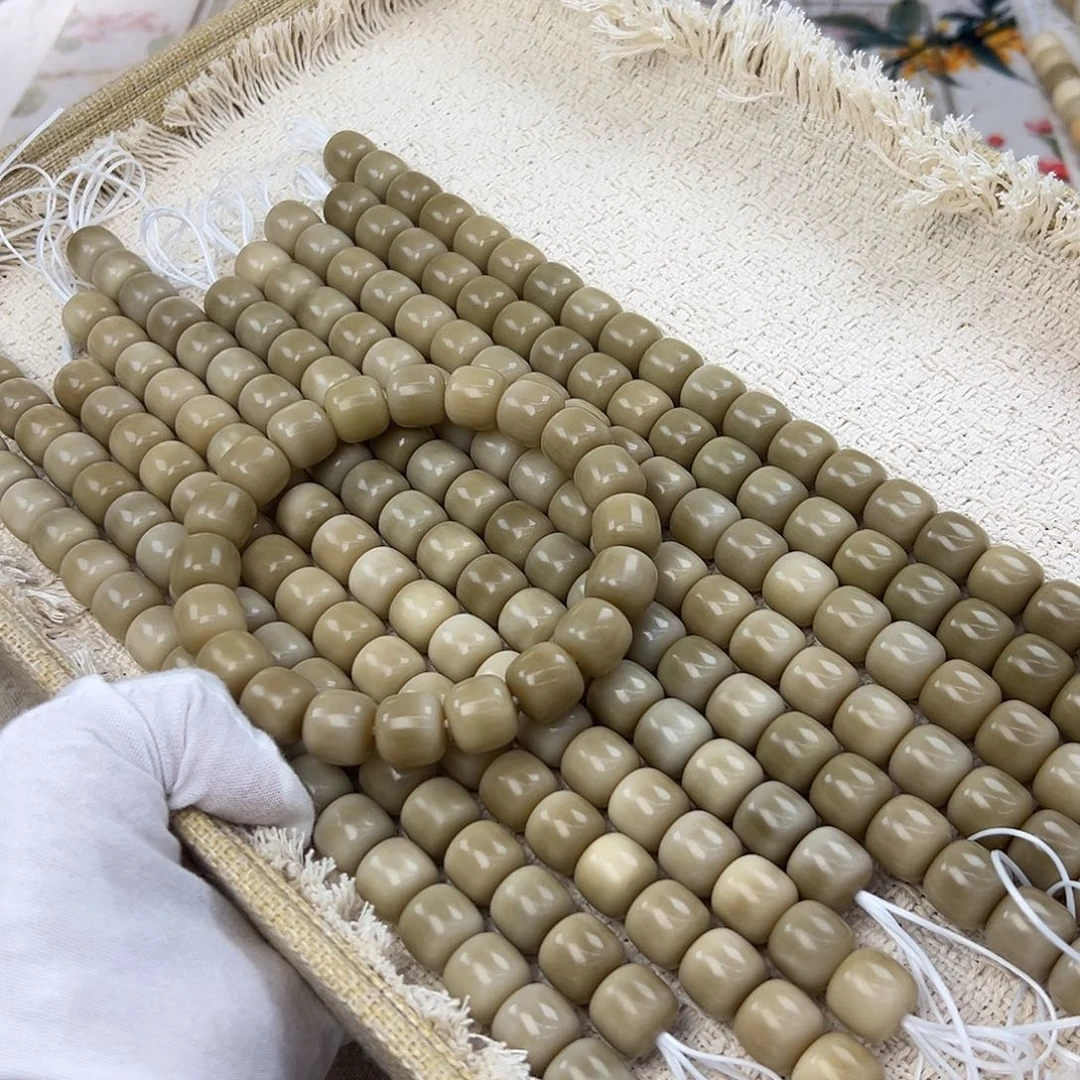 菩提根/象牙果吊坠14干磨燕麦奶咖深色发一条108