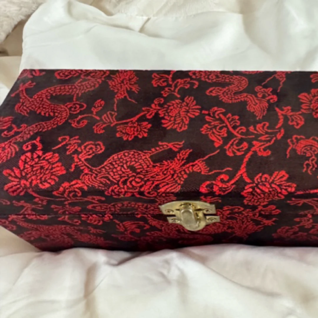 印章锦盒麻布收纳盒篆刻印盒礼品盒子内衬锦缎