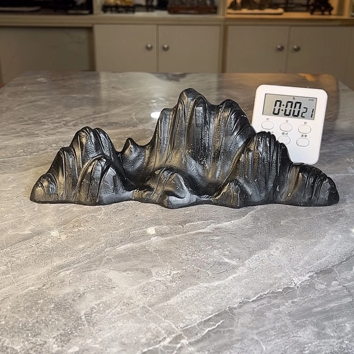 果***汁奇石茶宠鱼缸文房摆件