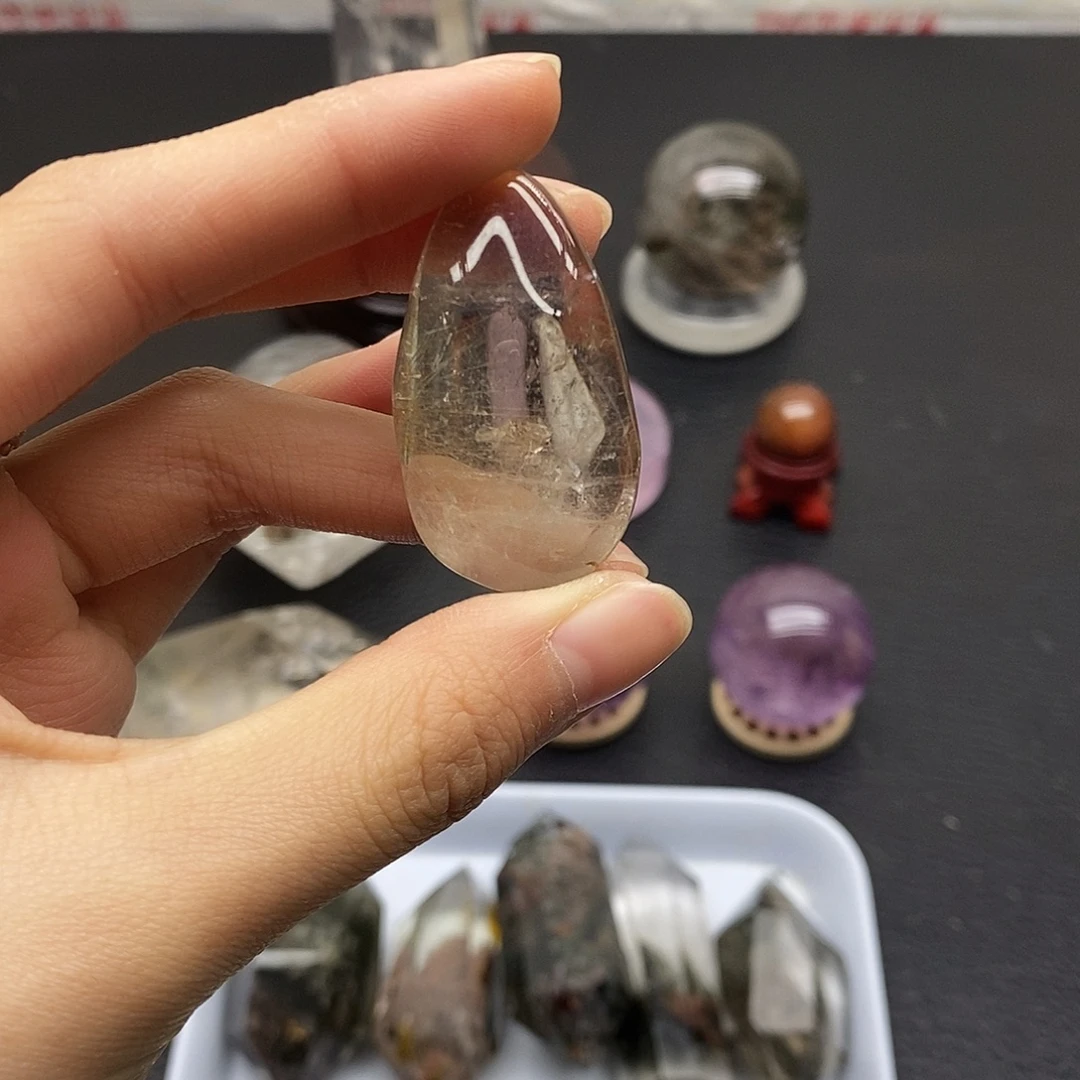 珠宝半成品水晶未镶嵌24水晶石