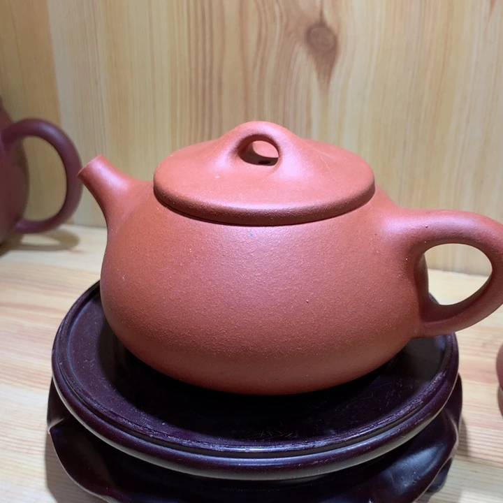 泥塑晒*黑景舟石瓢红泥微瑕