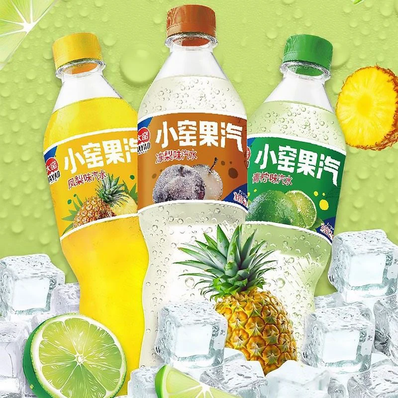 大窑小窑果汽精选青柠凤梨冻梨口味即饮果味碳酸汽水