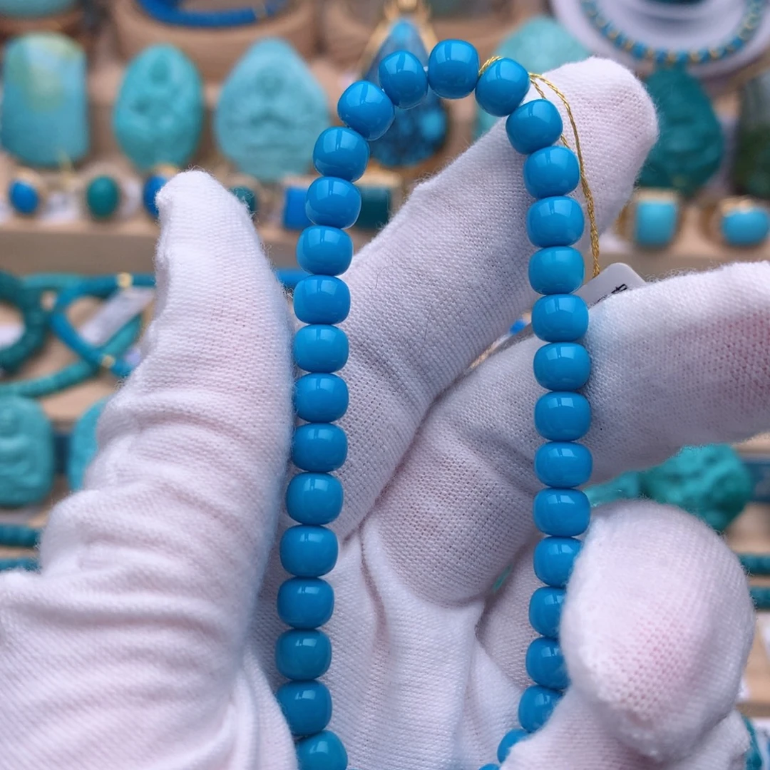 绿松石未镶嵌珠宝奇石6mm