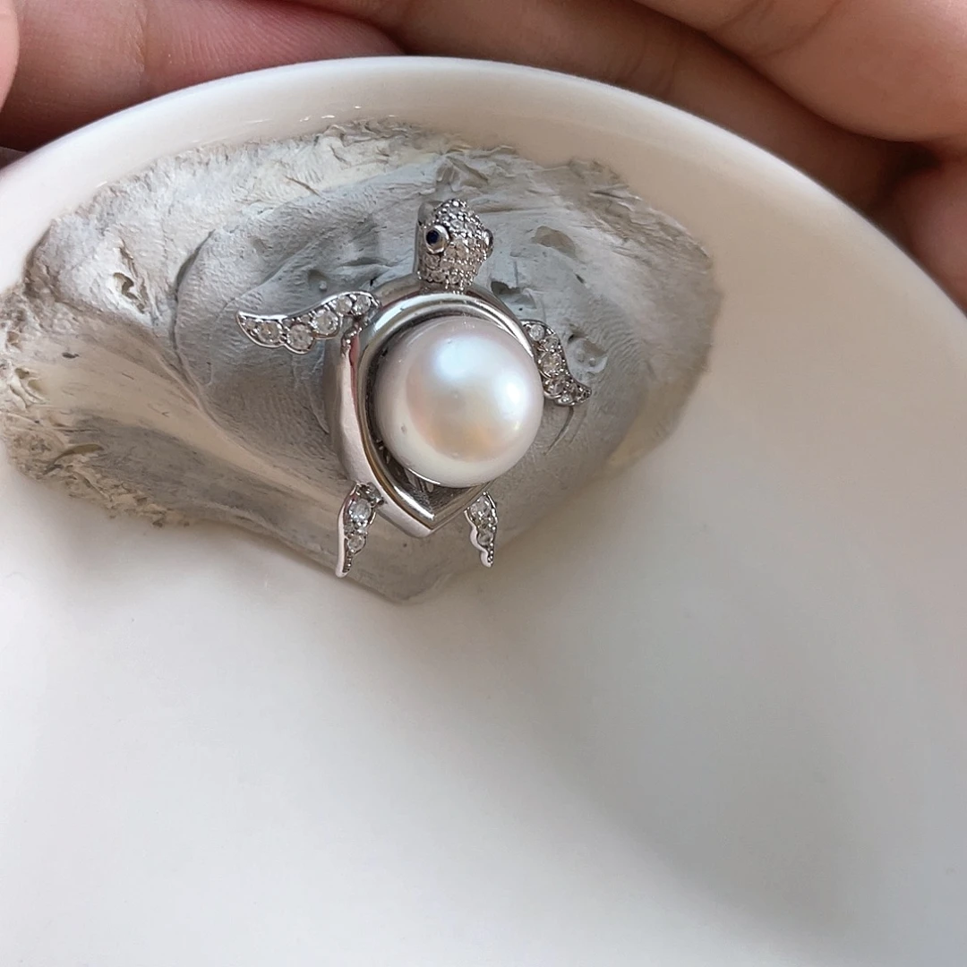 银S925镶嵌海水珍珠颈饰