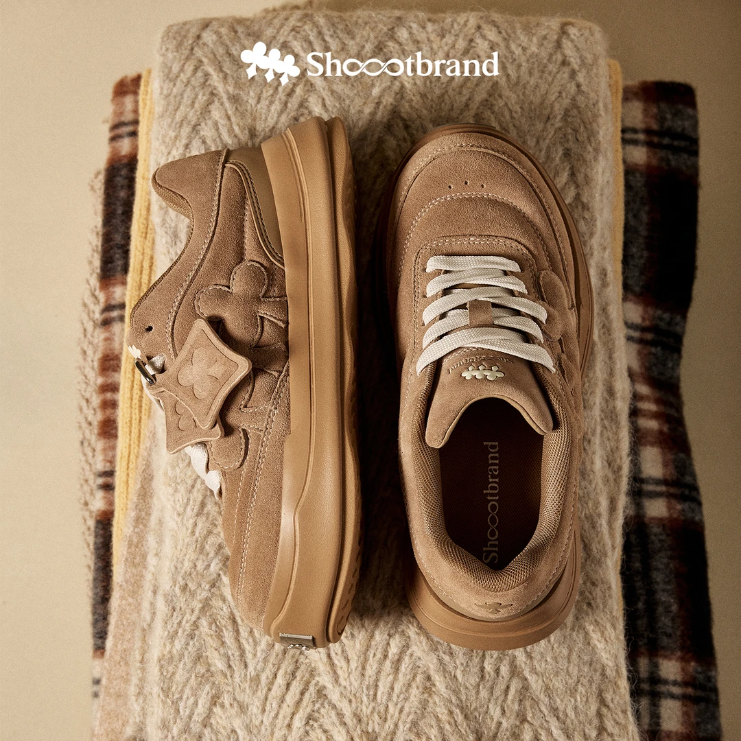 裂变系列卡其板鞋厚底增高真皮牛皮防滑休闲百搭秋冬SHOOTBRAND