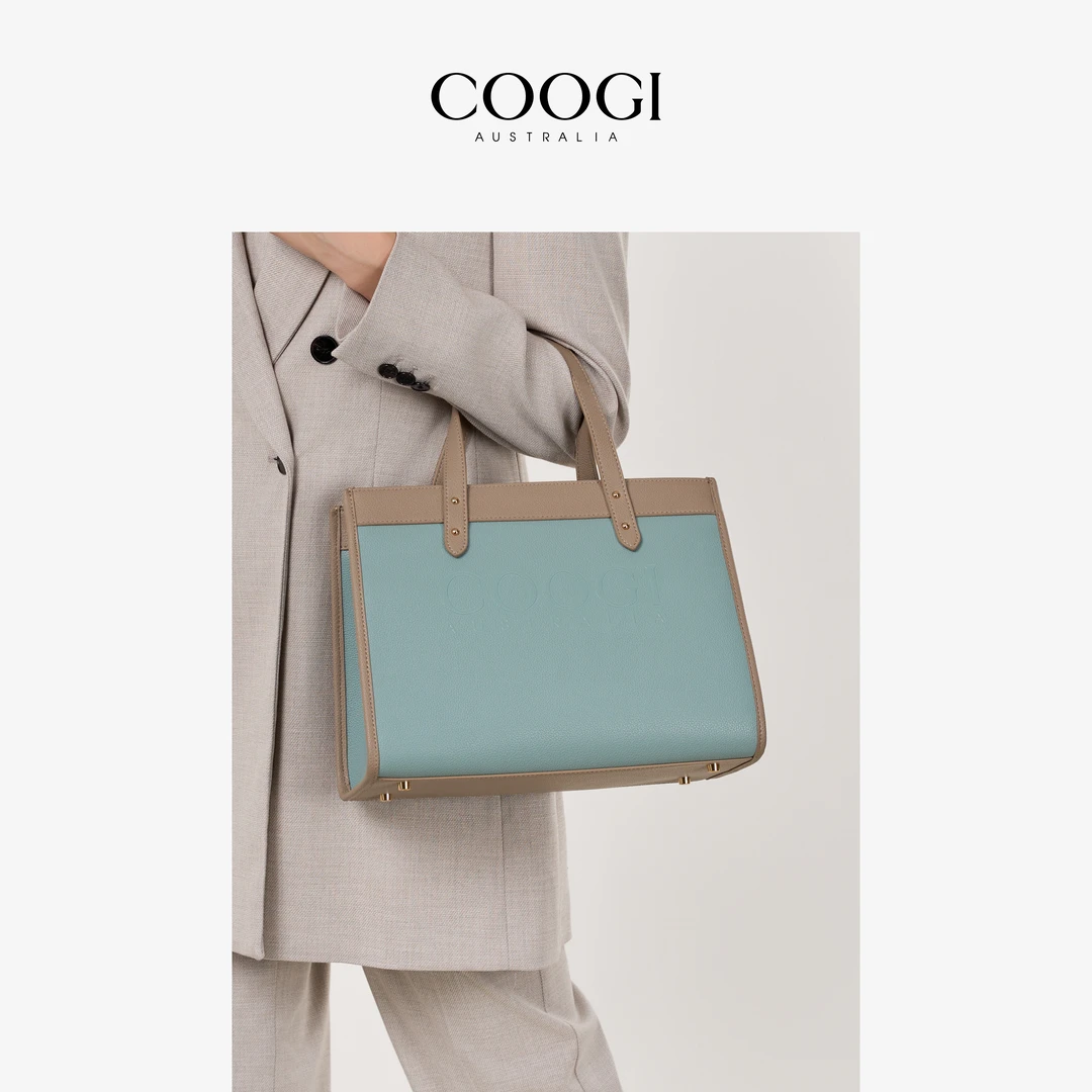【明星同款】COOGI女包大容量通勤托特包高级轻奢真皮单肩手提包