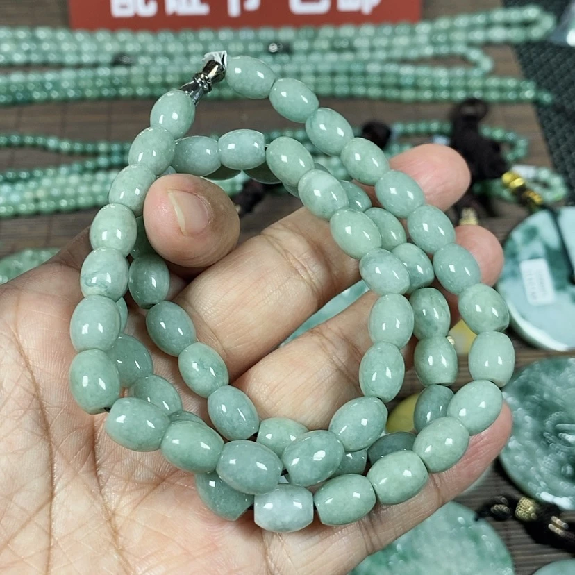 【闪购商品】翡翠颈饰未镶嵌睁****戏玉项链翡翠