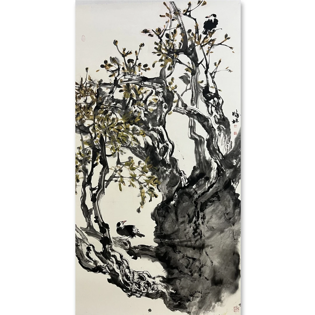 邢晓林+六尺180*97厘米+花鸟