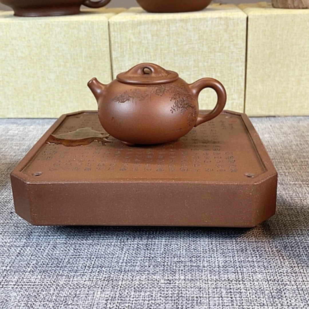 【闪购商品】茶壶紫砂疯***猫宜兴紫砂壶收藏