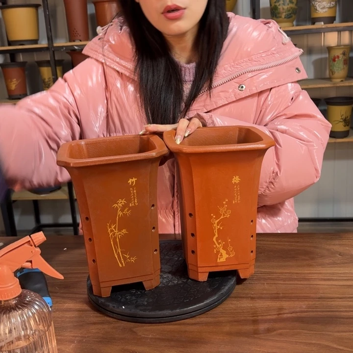 紫砂花盆紫砂花盆精品花盆