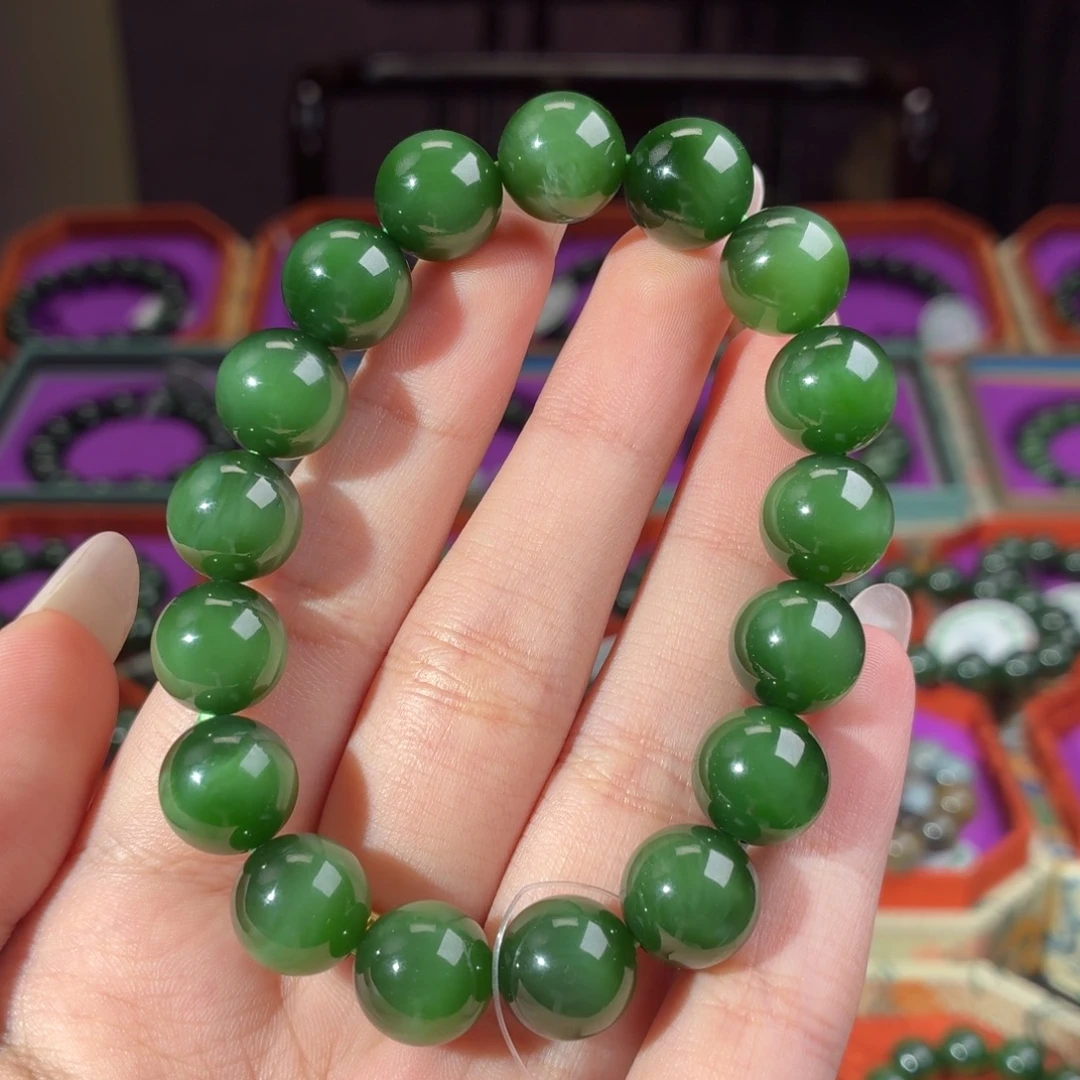 和田玉（碧玉）未镶嵌手链