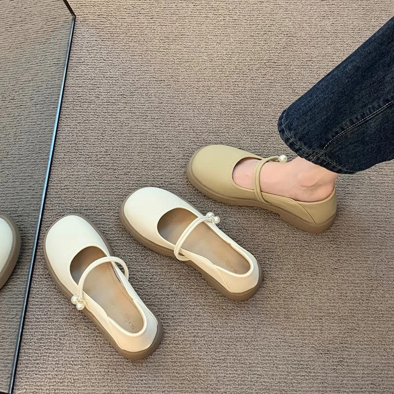 软底玛丽百搭小皮鞋女款法式晚风单鞋女新款玛丽珍仙女鞋温柔鞋子