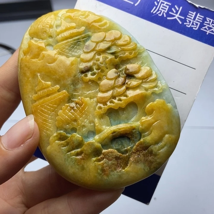 翡翠未镶嵌颈饰翡翠