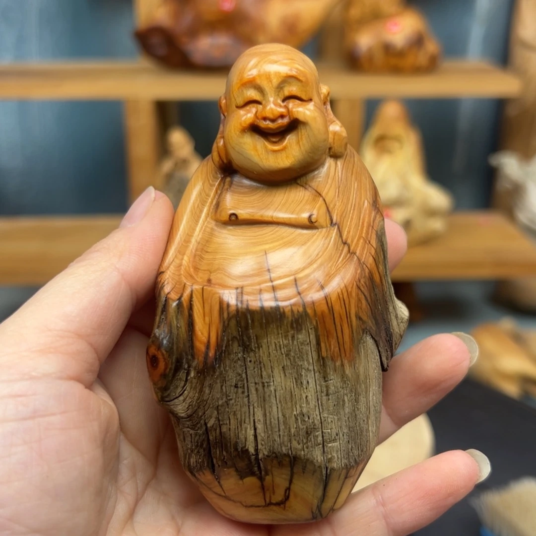 木L**α崖柏木摆件手把件