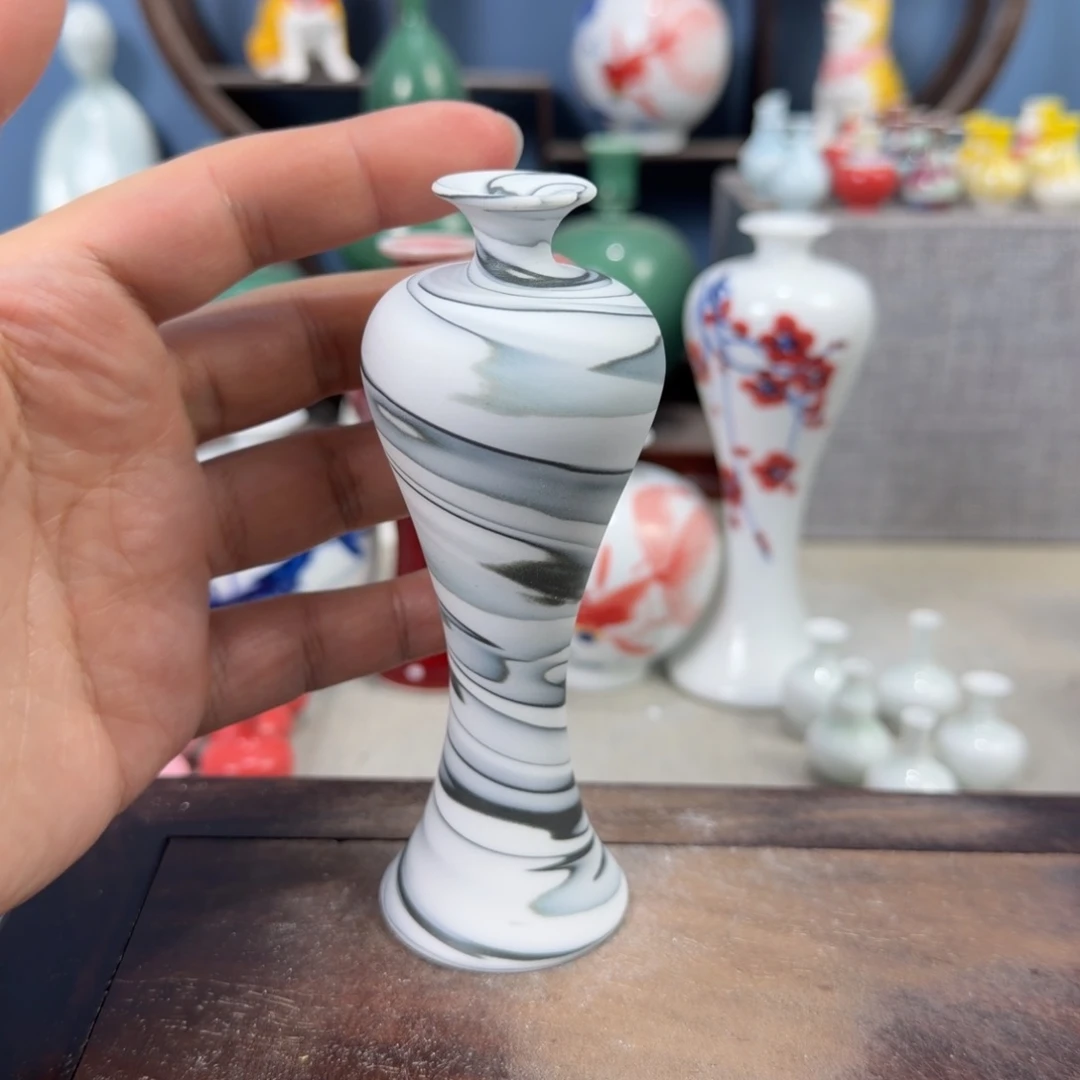 陶瓷手工小花器摆件