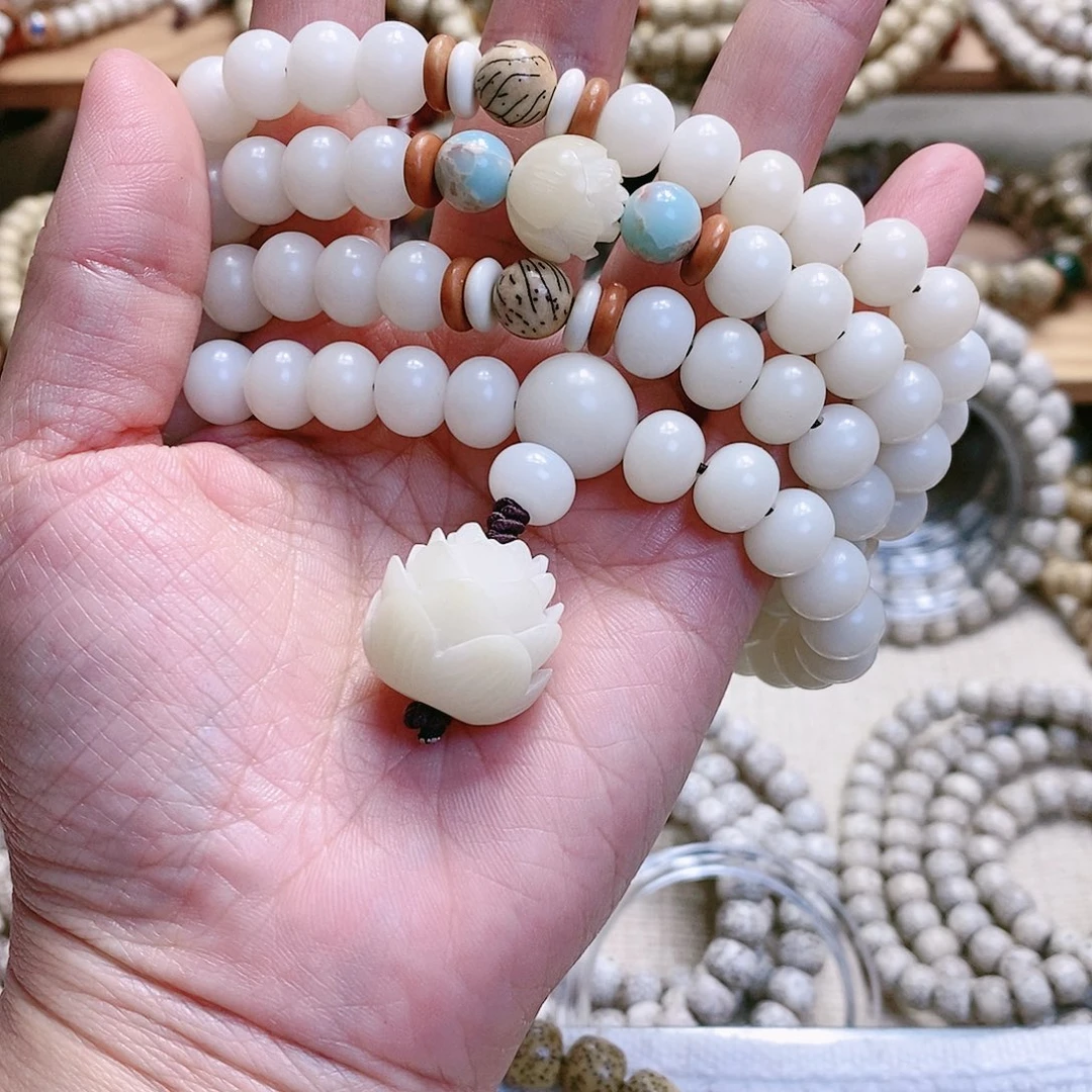 手串星月菩提定制9*7m m108颗