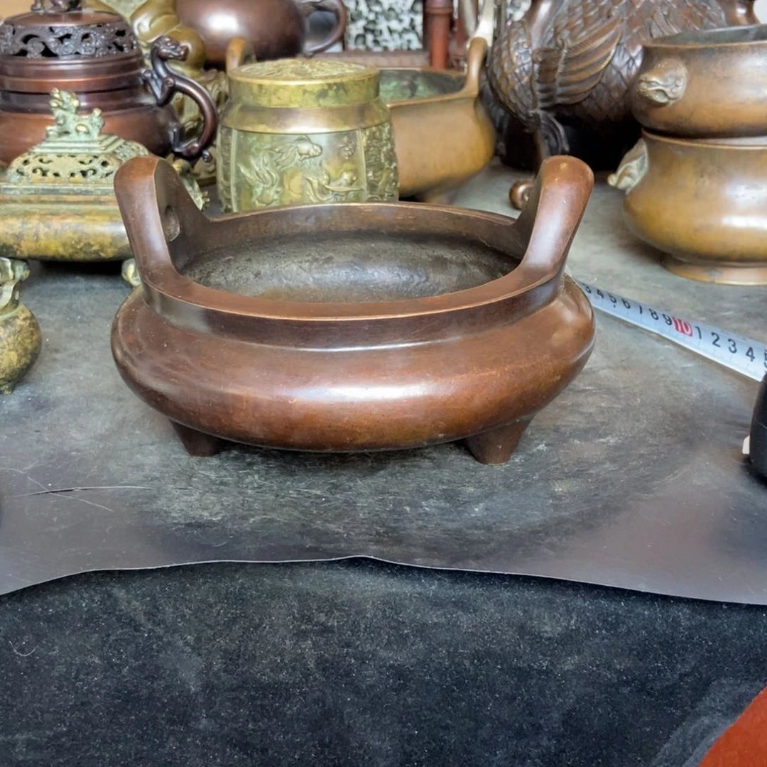 铜器工艺品摆件香炉摆件