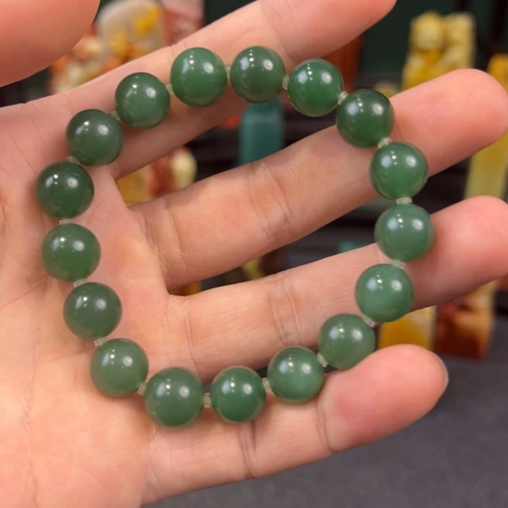 西安石西安绿手串