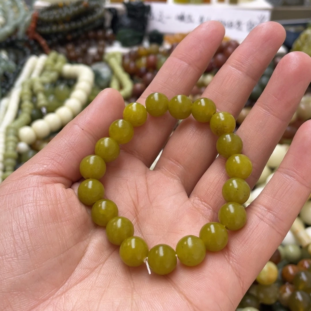蛇纹石玉手链未镶嵌
