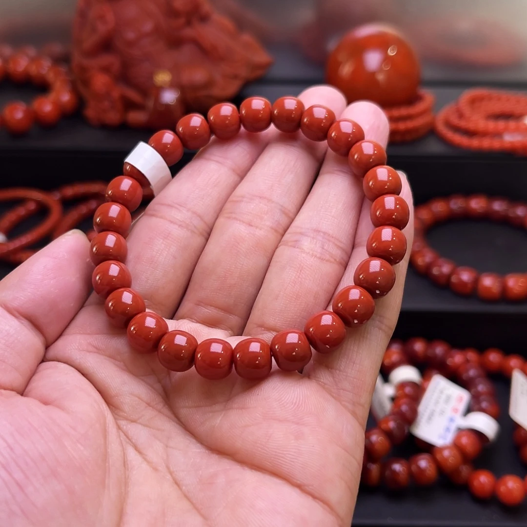ゞ***:南红玛瑙未镶嵌手串南红