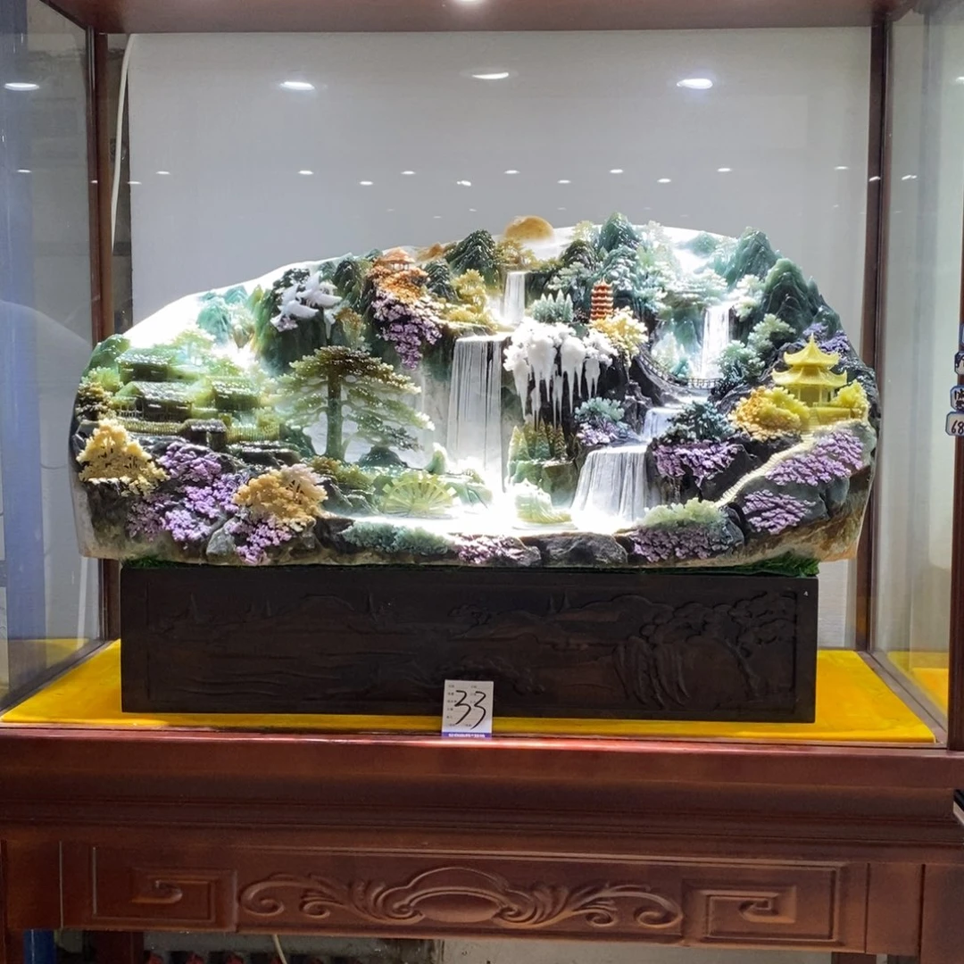 玉意境山水手工雕刻