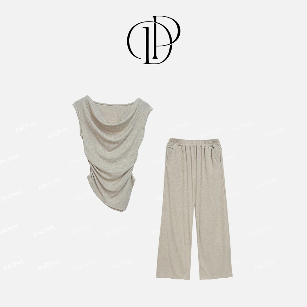 DACPAN-“女神套装”斜边套装 上衣+长裤 2025/盼·PP 7500