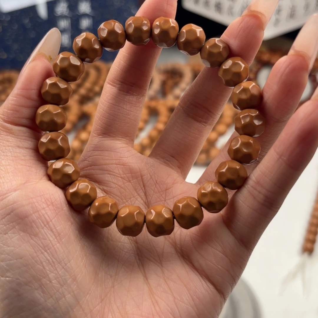 猴头核桃手串微瑕走色黑点深坑奶酪10