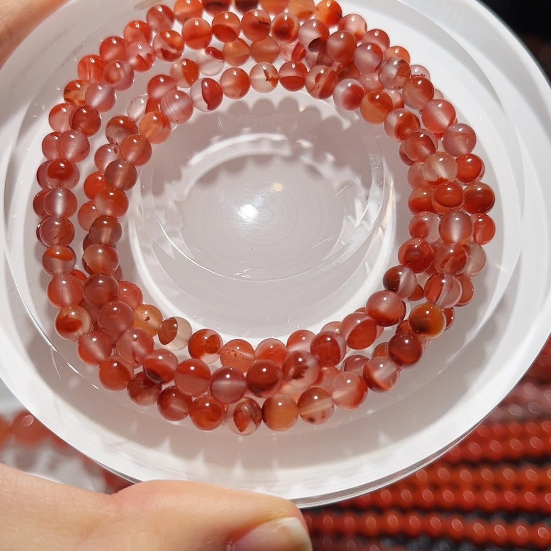 南红玛瑙未镶嵌手链